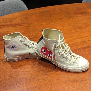 Converse Chuck Taylor All-Star 70s Hi Comme des Garcons PLAY White